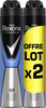 REXONA Men Anti-Transpirant Cobalt Dry Spray Lot 2x200ml - Produit