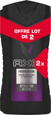 Axe Gel Douche Homme Provocation 12h Parfum Frais 2x250ml - Produit