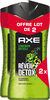 Axe Gel Douche Homme 3-en-1 Lendemain Difficile Réveil Détox 2x250ml - Product