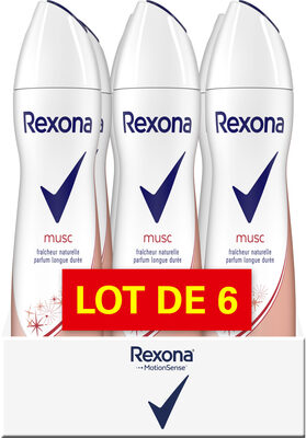 REXONA Déodorant Femme Spray Musc 200ml Lot de 6 - Produit - fr