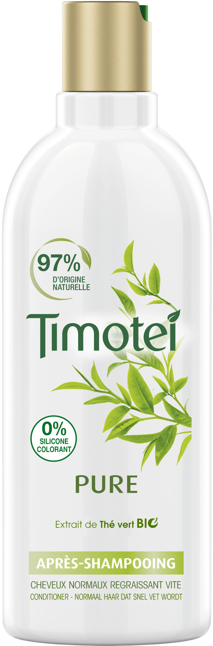 Timotei Après Shampoing Femme Enrichie à l'extrait de Thé Vert Bio Cheveux Normaux - Product - fr