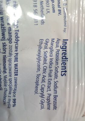natural baby wipes - Ingredients