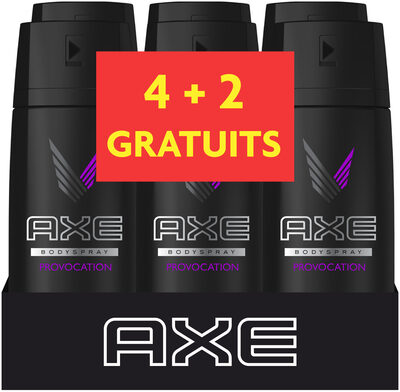 AXE Déodorant Homme Spray Provocation 150ml Lot de 4+2 Offerts - Produit