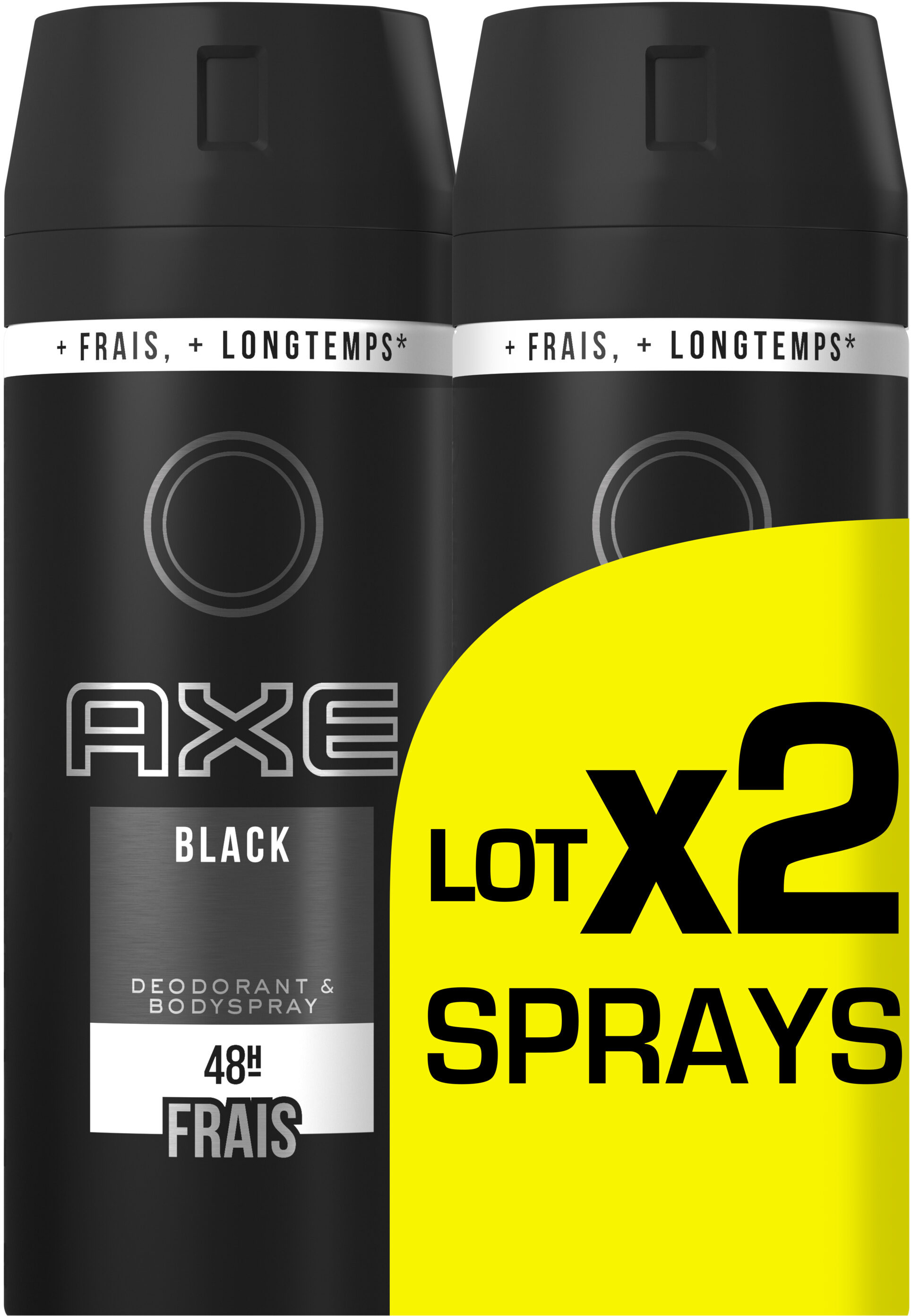 AXE Déodorant Homme Spray Black 150ml Lot de 2 - Tuote - fr