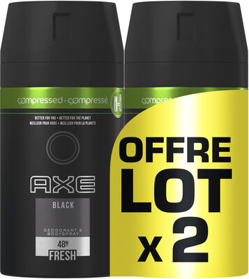 AXE Black Déodorant Homme Spray Compressé All Day Fresh Lot de 2x100ml - 製品 - fr