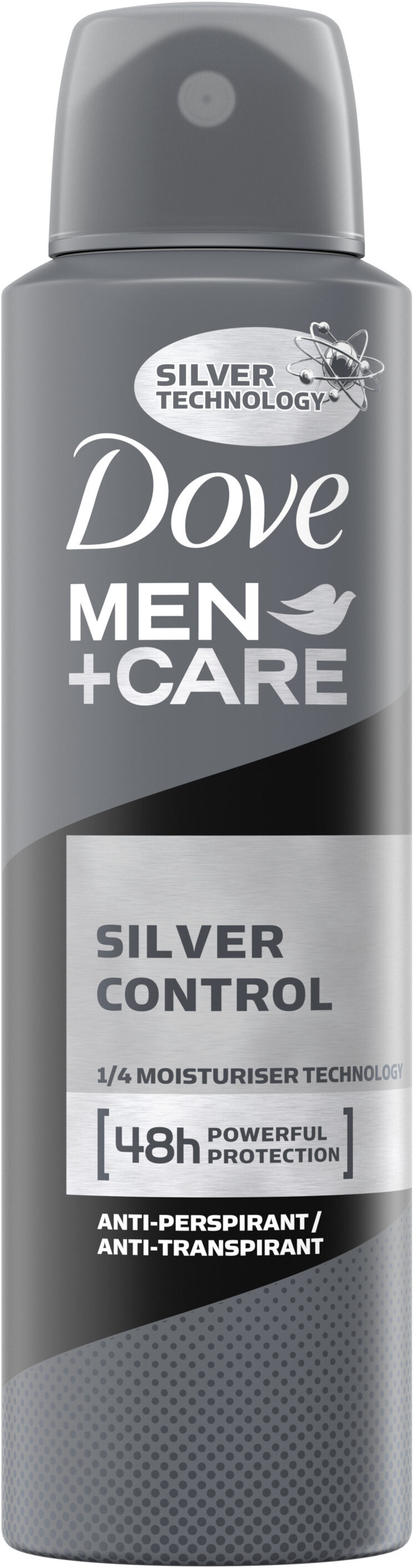 Dove Men+Care Anti transpirant Silver Control 48H Spray - 150 ml