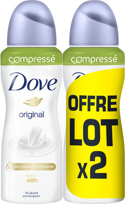 DOVE Déodorant Femme Anti-Transpirant Spray Compressé Original 2x100ml - Produto - fr