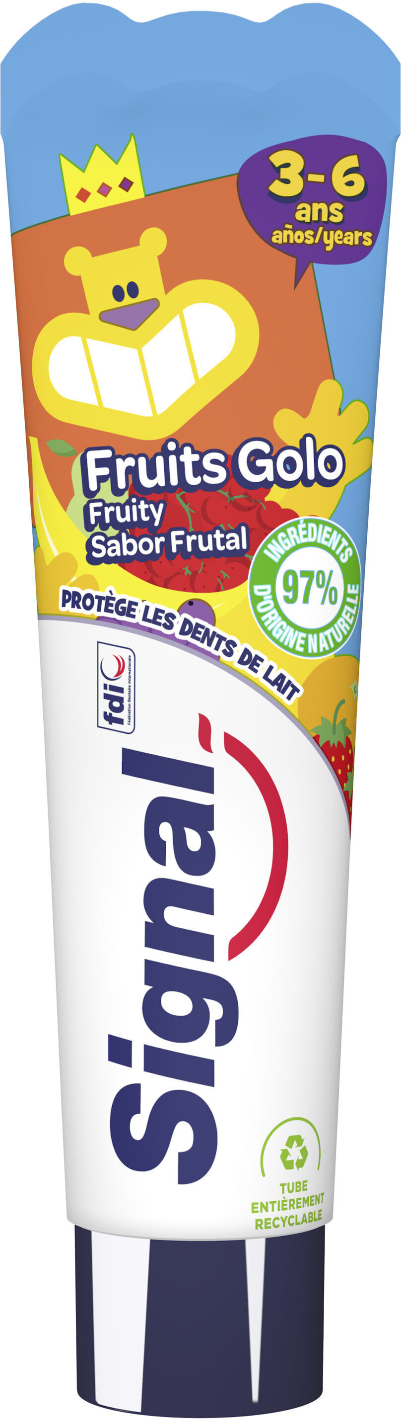 Signal Dentifrice Kids 3-6 Ans Fruits Golo 50ml - Product - fr
