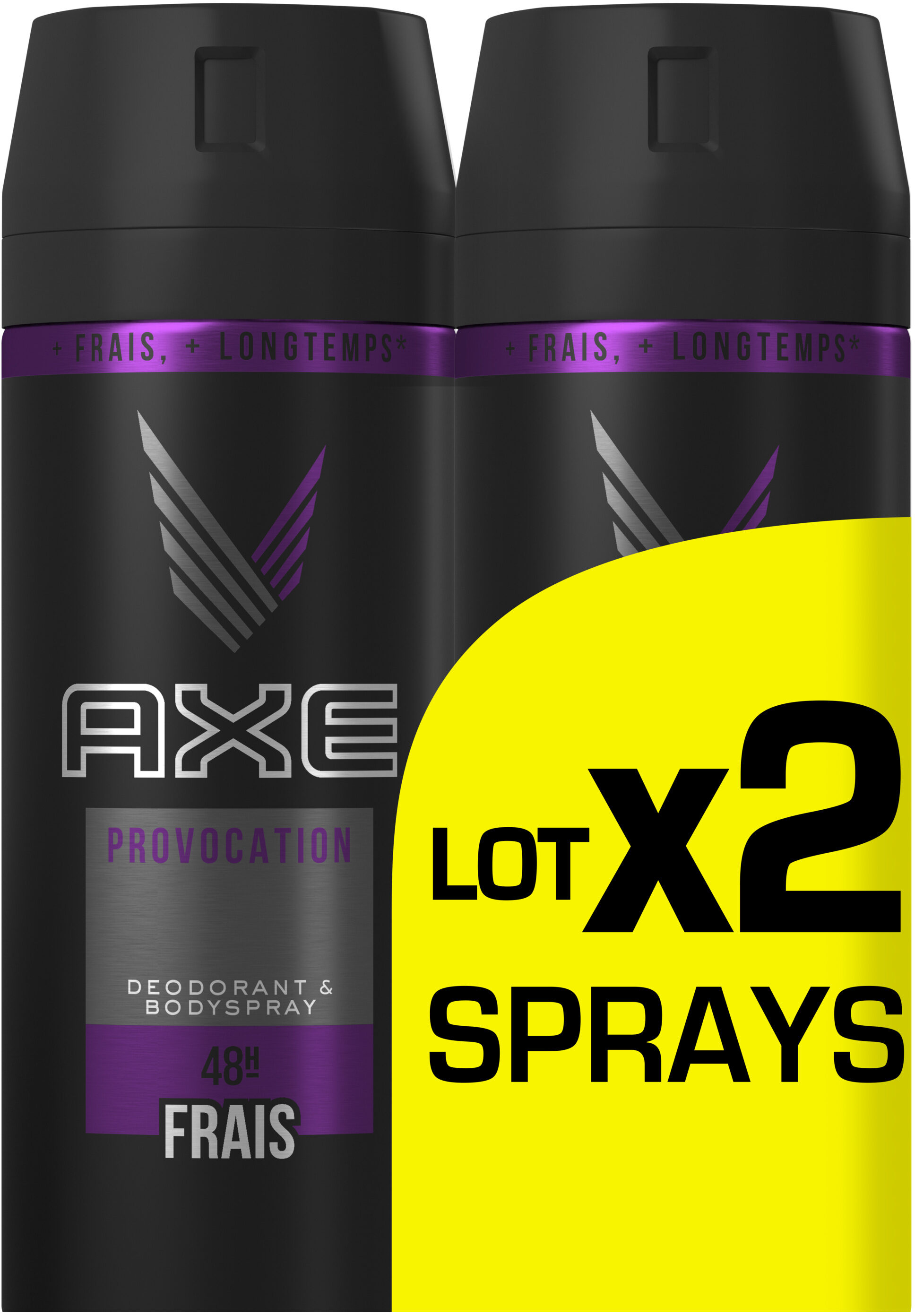 AXE Déodorant Homme Spray Provocation 150ml Lot de 2 - Produit - fr