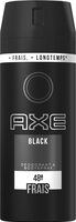 AXE Déodorant Bodyspray Homme Black 48h Non-Stop Frais 150ml - Produit - fr