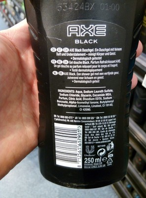 Axe sg black 250ml - 1