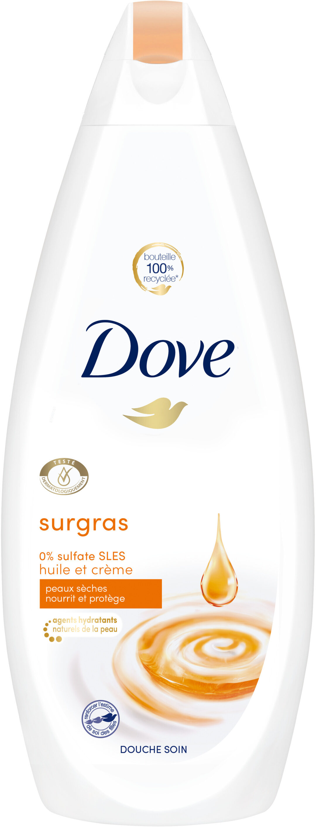 Dove Gel Douche Surgras Huile & Crème 750ml - Product - fr