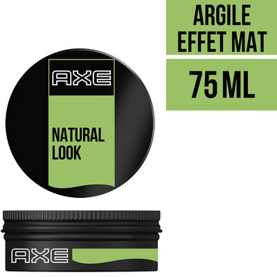 AXE Natural Gel Cheveux Argile Remodelable Effet Mat Black Pot 75ml - 3