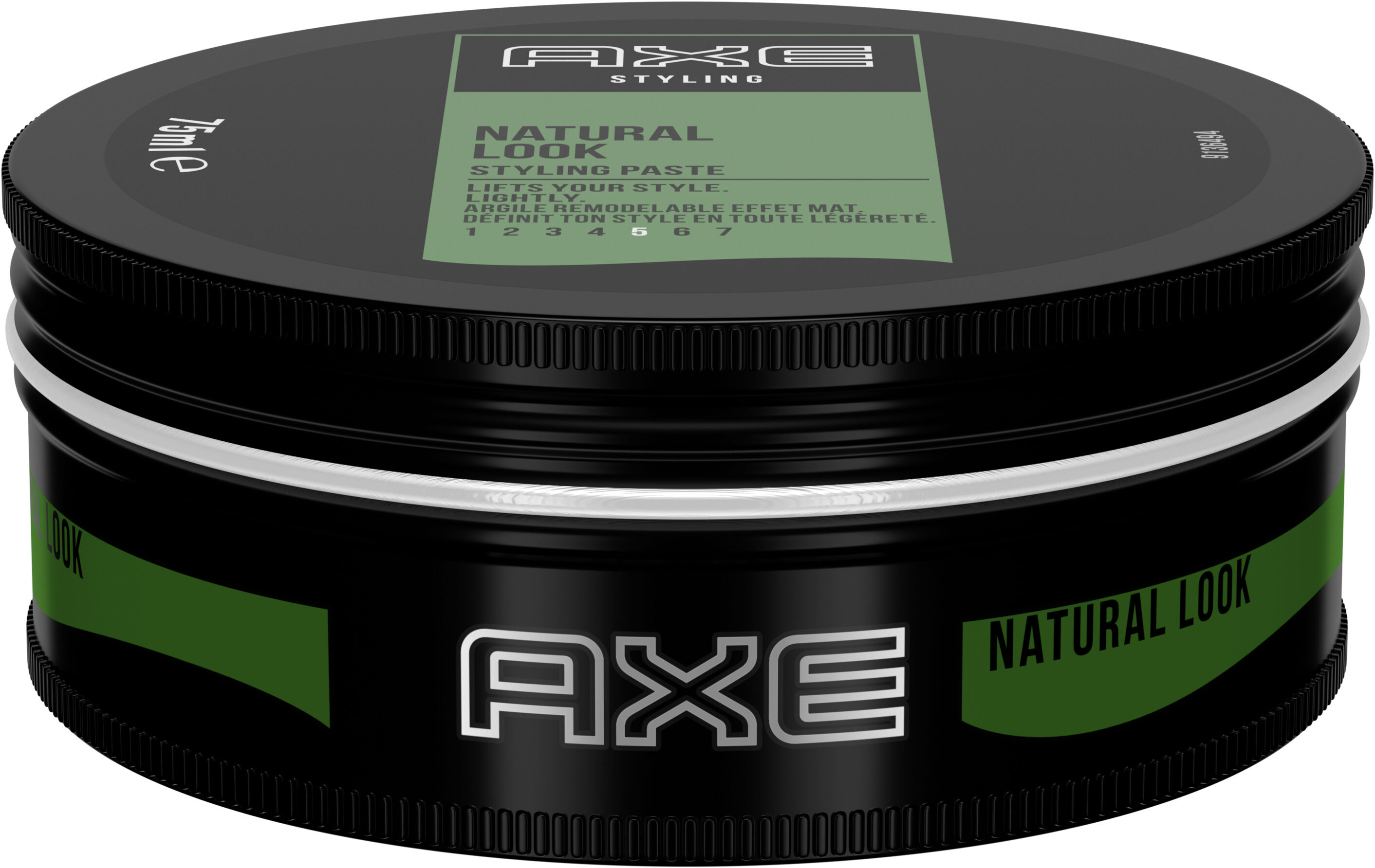 AXE Natural Gel Cheveux Argile Remodelable Effet Mat Black Pot 75ml - Product - fr
