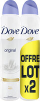 DOVE Déodorant Femme Anti-Transpirant Spray Original 2x200ml - Tuote - fr