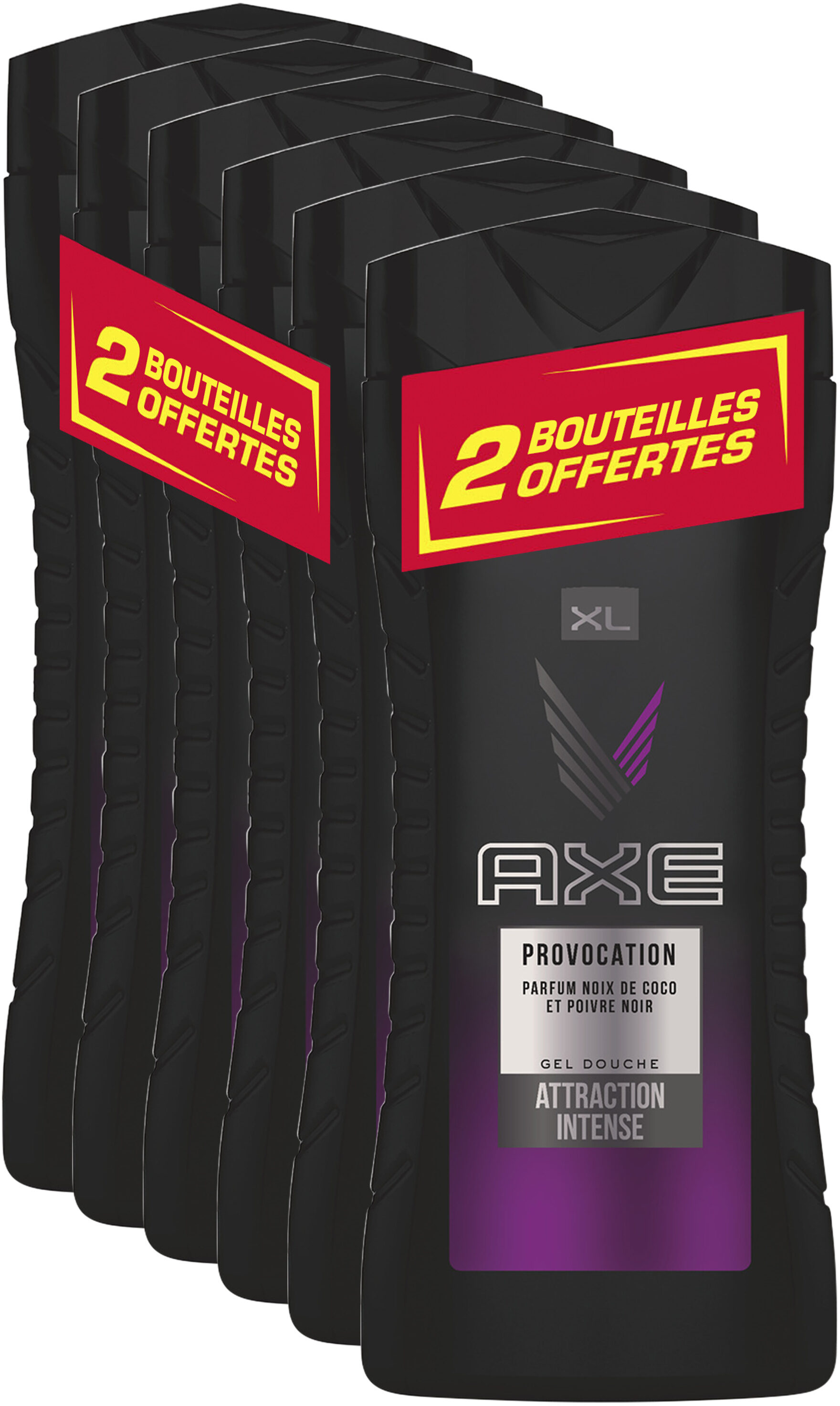 AXE Gel Douche Homme Provocation Lot 6 X 400ML(dont 2 offerts) - Tuote - fr