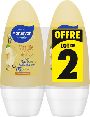 MONSAVON Déodorant Femme Bille Vanille Toute Délicate 2x50ml - Product - fr