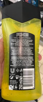 Axe Gel Douche 6en1 YOU Clean Fresh 250ml - 1