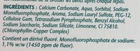 Fraîcheur Chlorophylle - Ingredients - fr