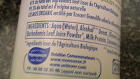 Monsavon Bio Déodorant Femme Brume Citron Touche de Verveine - Ingredientes - fr