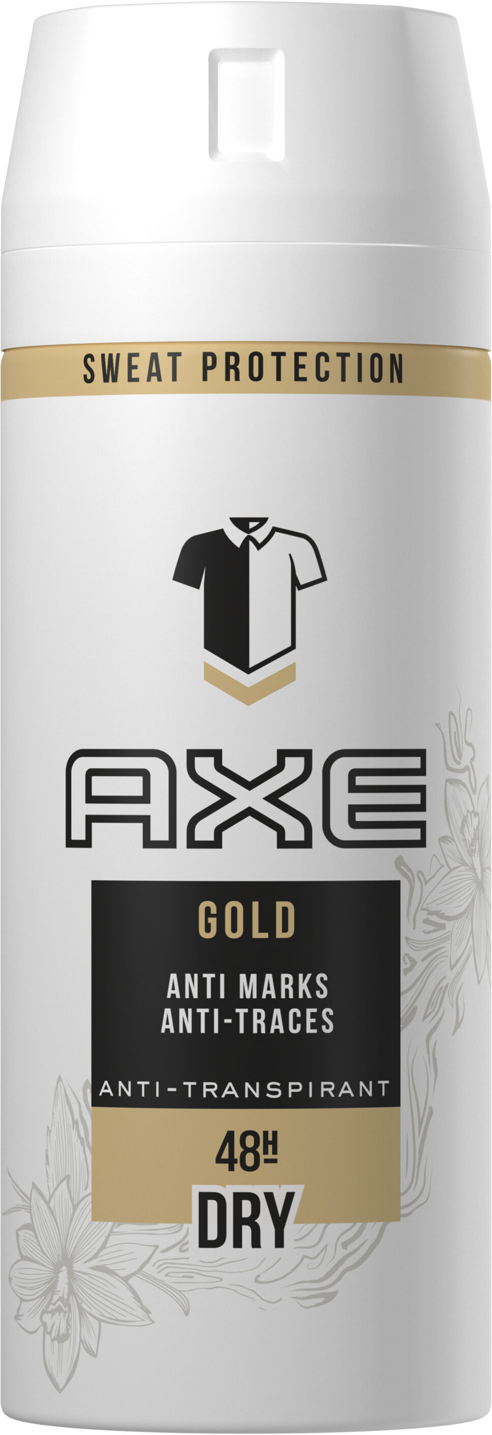 AXE Gold Déodorant Homme Spray Antibactérien Dry Anti-Traces Protection 48H - Product - fr