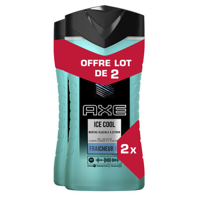 AXE Gel Douche Homme Ice Cool Lot 2x250ml - 3
