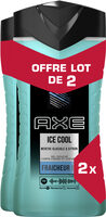 AXE Gel Douche Homme Ice Cool Lot 2x250ml - Product - fr