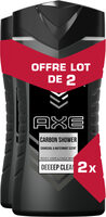 AXE Gel Douche Homme Carbon 3en1 Lot 2x250ml - Product - fr