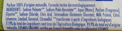 Msv pdt bio citron 100g - Ingredientes