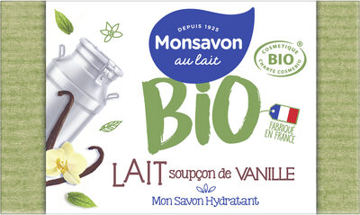 Monsavon BIO Savon Solide certifié Bio Lait Soupçon de Vanille 100g - Product - fr