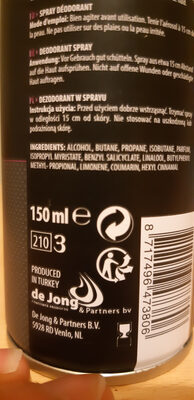 body spray excited - Ingredients - fr