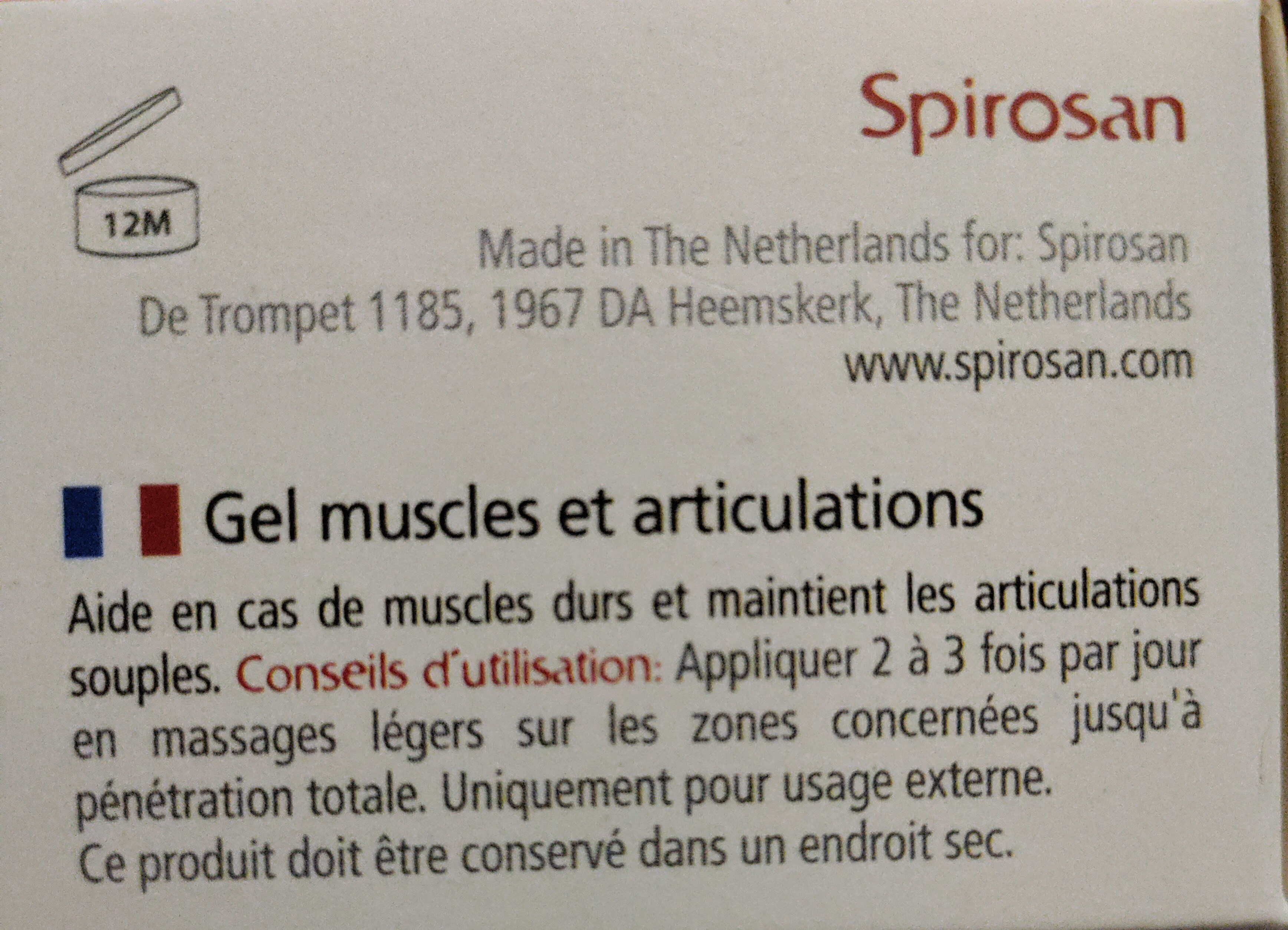 Muscle & joint gel - Product - en