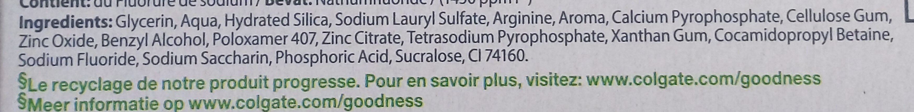 Total - Blancheur - Ingredientes - fr
