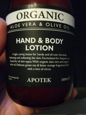 Lotion corps et main - Ingredients