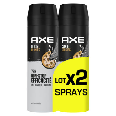 AXE Anti-transpirant Homme Collision Cuir & Cookies 72h Lot 2x200ml - 1