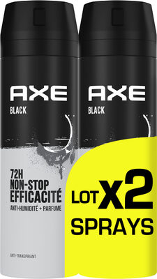 AXE Anti-transpirant Homme Black 72h Anti-Humidité Lot 2x200ml - Produit - fr