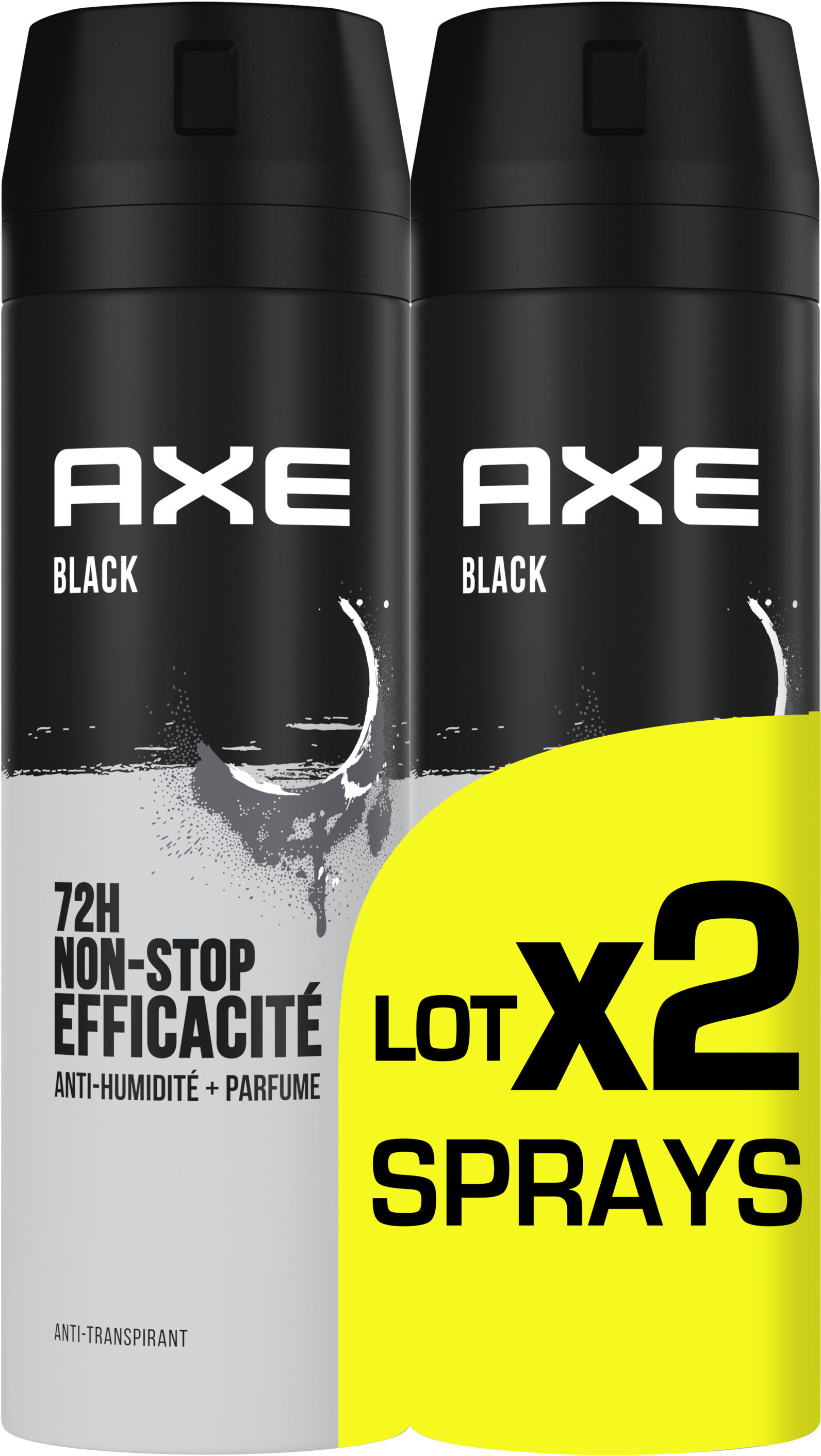 AXE Anti-transpirant Homme Black 72h Anti-Humidité Lot 2x200ml - Produto - fr