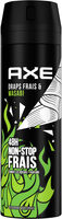 Axe Déodorant Homme Bodyspray Draps Frais & Wasabi 48h Non-Stop Frais 200ml - Product - fr