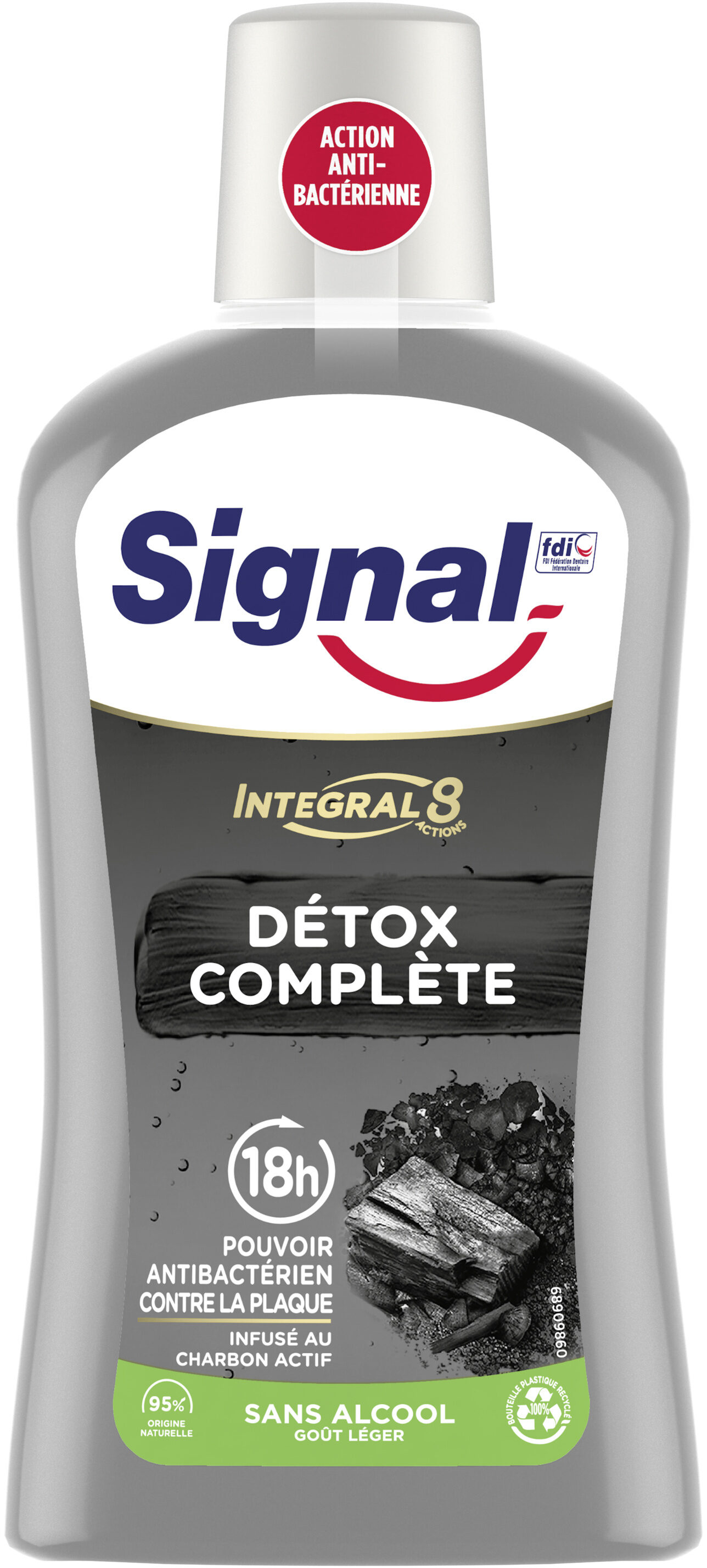 SIGNAL Bain de Bouche Antibactérien Integral 8 Nature Elements Détox Complète 500ml - Tuote - fr