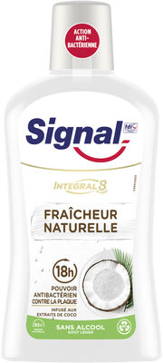 SIGNAL Bain de Bouche Antibactérien Integral 8 Nature Elements Fraîcheur Naturelle 500ml - Product