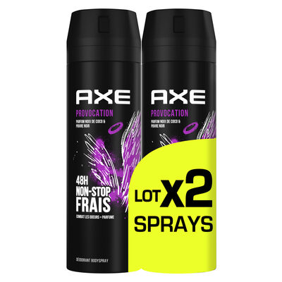AXE Déodorant Bodyspray Homme Provocation 48h Non-Stop Frais Lot 2x200ml - 2