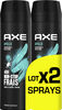 AXE Déodorant Bodyspray Homme Apollo 48h Non-Stop Frais Lot 2x200ml - Produto