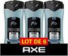 AXE Gel Douche 3-en-1 Homme Re-Load Frais et Vivifiant 6x400ml - Produit
