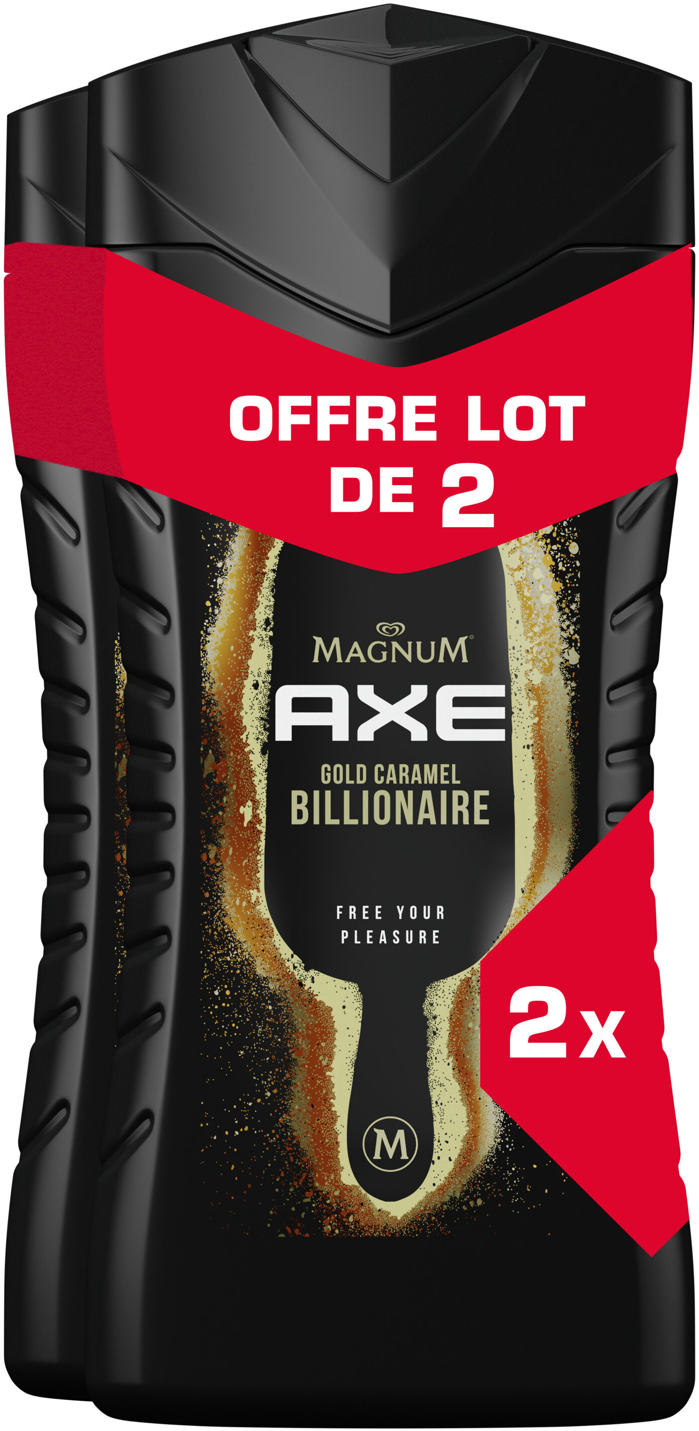 Axe Gel Douche Magnum Billionaire 12h Parfum Frais Lot 2x250ml - Product - fr