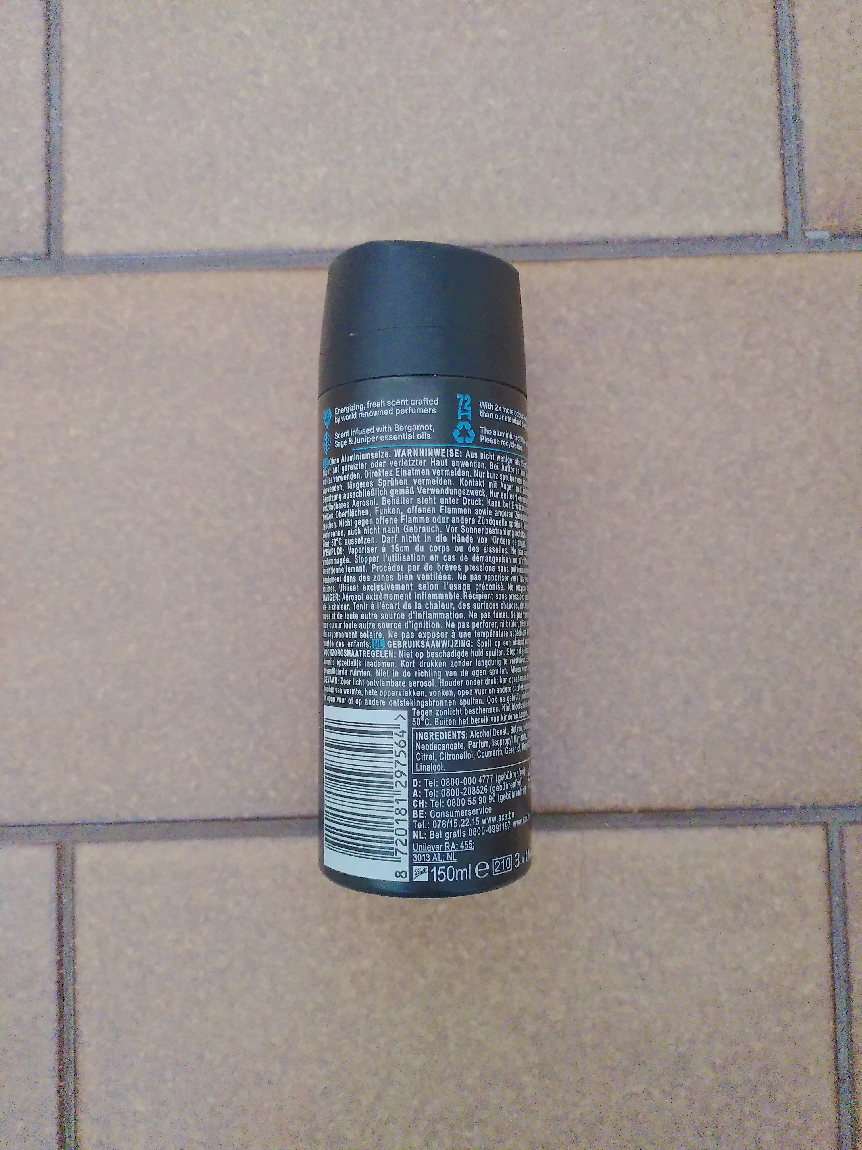 Aqua Bergamot Sage + Juniper Scent Premium Deodorant - 原材料 - en