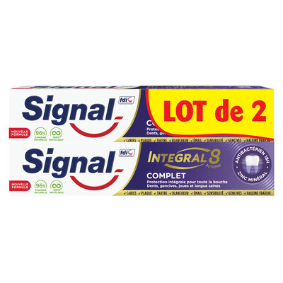 SIGNAL Integral 8 Dentifrice Complet 2x75ml - 1