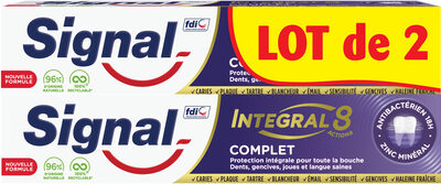 SIGNAL Integral 8 Dentifrice Complet 2x75ml - Tuote