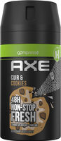 AXE Déodorant Homme Bodyspray Compressé Collision Cuir & Cookies 48h Frais - Produit - fr