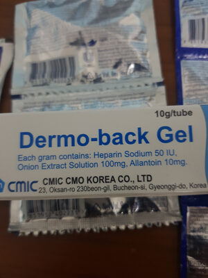 dermo-back gel - Produit