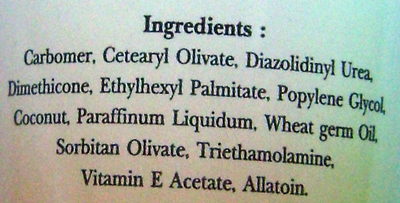 Face & body lotion Coconut Aloe Vera - Ingredients - fr